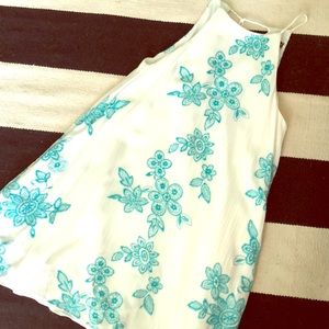 Aqua Girls embroidered dress